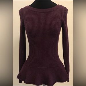 Tory Burch Cute Peplum Sweater Small